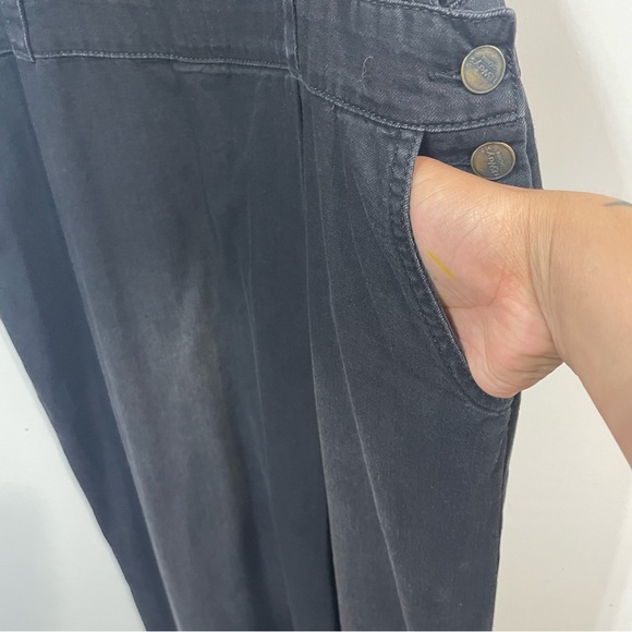 Neways Black 100% Cotton Modest Wide Leg Lagenlook Oversized Jumpsuit Size XXL - Picture 9 of 12